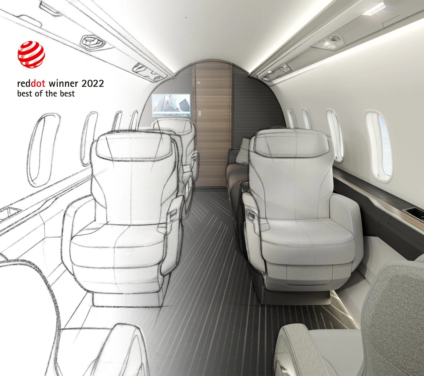 Bombardier Challenger 3500 interior 1