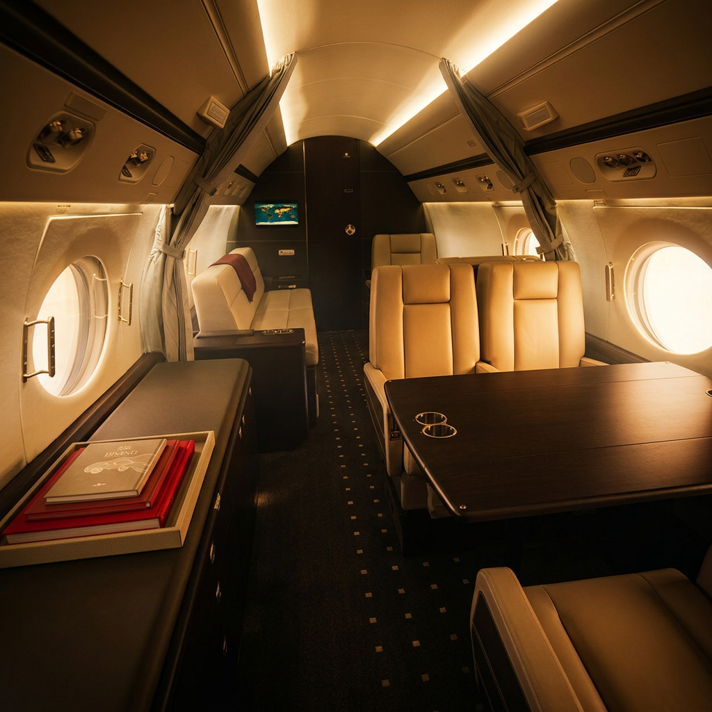 Gulfstream G450 interior 2